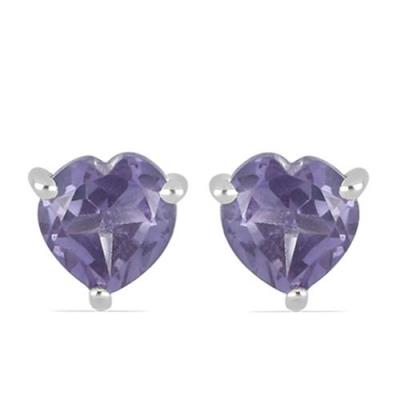 BUY 925 STERLING SILVER HEART SHAPE BRAZILIAN AMETHYST EARRINGS – WHOLESALE SUPPLIER | JEWELPIN